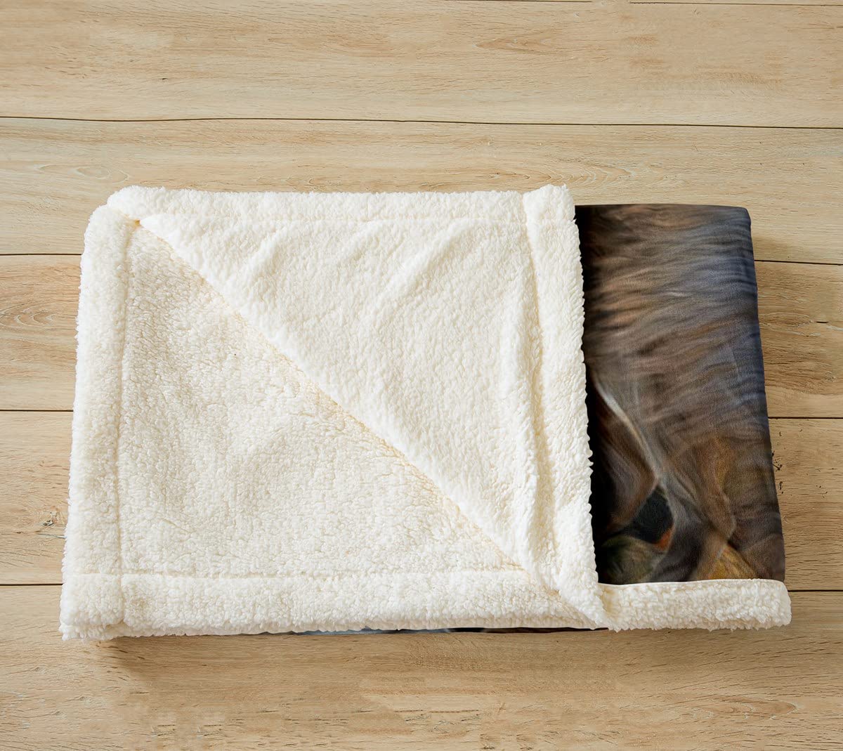 Loussiesd Coperta in pile stile bohemien con stampa di volpe, per