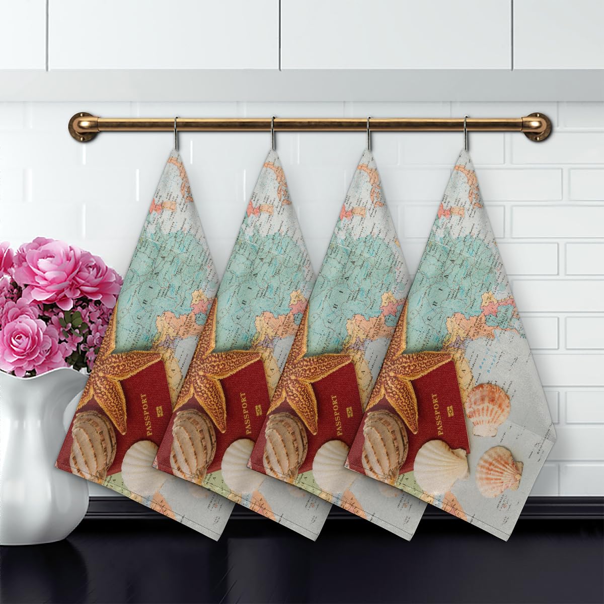 Geschirrtücher-Set Aus Waffelmikrofaser – Saugstark, Weich & Schnell Trocknend, 2 Stück (39,9 X 60,9 Cm)