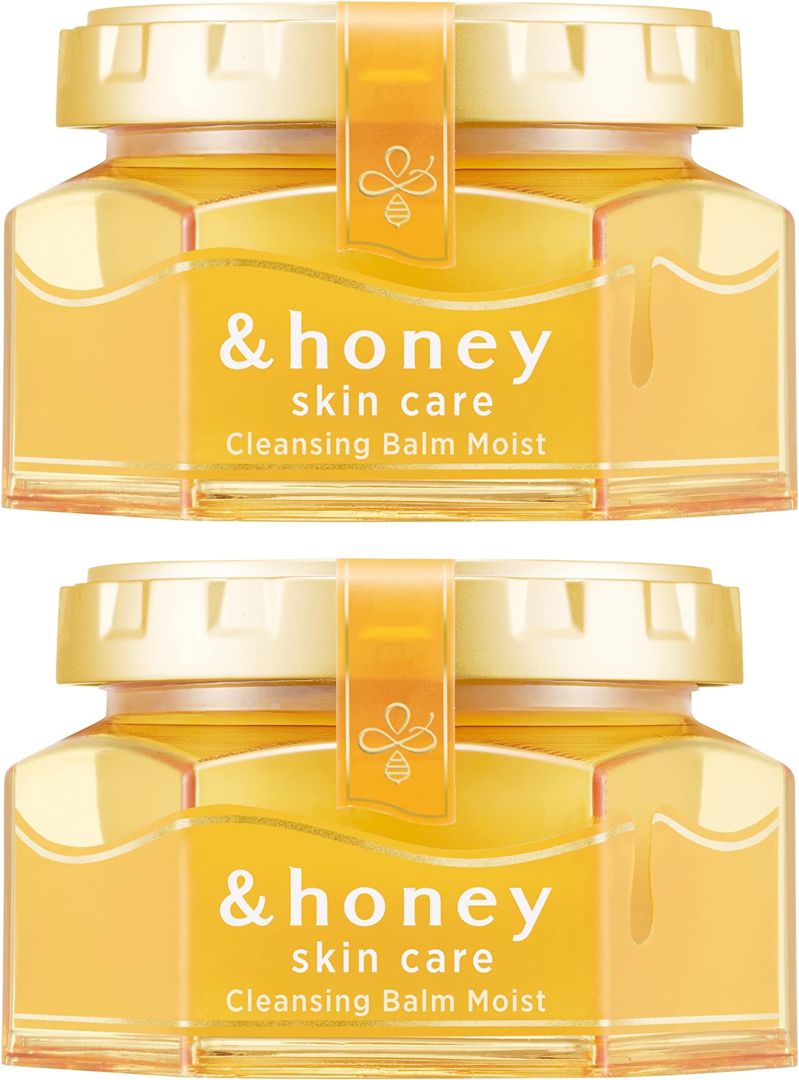 &honey Cleansing Balm, Moist 3.2 oz (90 g), Set of 2 (NO Need to Wash Face) | Cleansing Cream