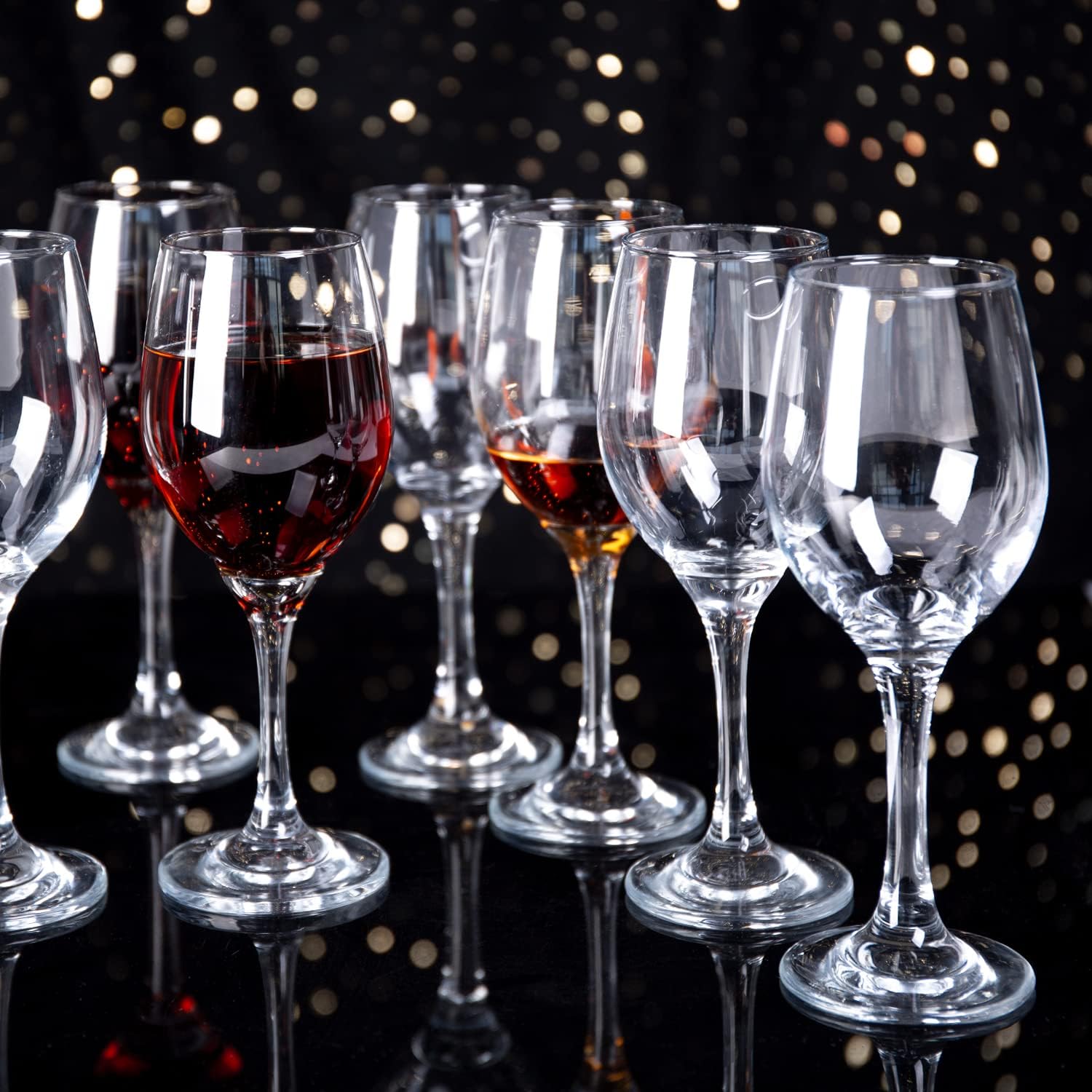 SUNNOW Vastto 10 Ounce Classic Crystal Wine Glass,for Home Dinning, Bar and Party,Set of 12