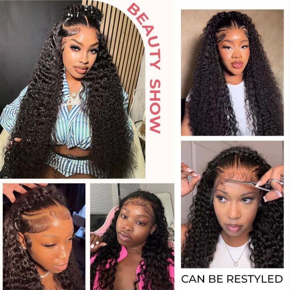Ali Pearl Wig Pre Braided Glueless Wig Deep Wave Lace Front Wigs Human Hair 13x4 Deep Wave Braided Glueless Wigs Human Hair Pre Plucked Pre Cut For Black Women 26 Inch
