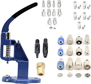 Snap Button Fastener Rivet Eyelet Grommet Hand Press Machine Set