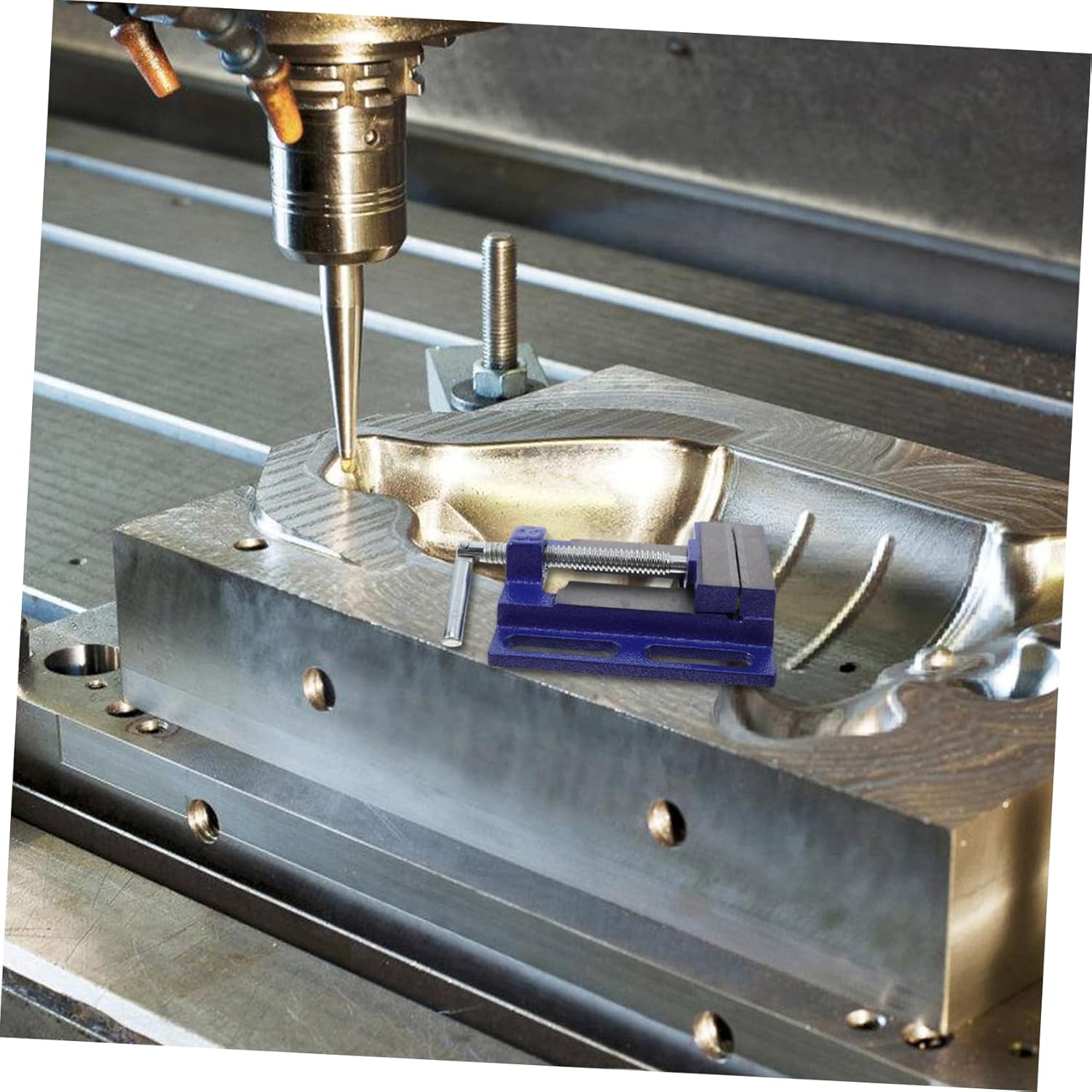 Zerodeko Drill Press Vise Clamping Jaws Woodworking Bench Tool for Versatile Projects Construction for Reliable Use