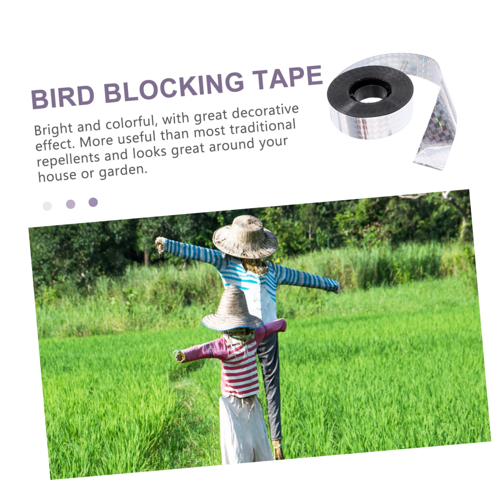 TOYANDONA 5 Rollen Vogelschutzband Vogelabwehrbänder Vogelabwehrbänder Reflektierende Vogelabwehrbänder Vogelreflektoren Vogel Isolierband Vogelband Gartenband Baumband Haustier