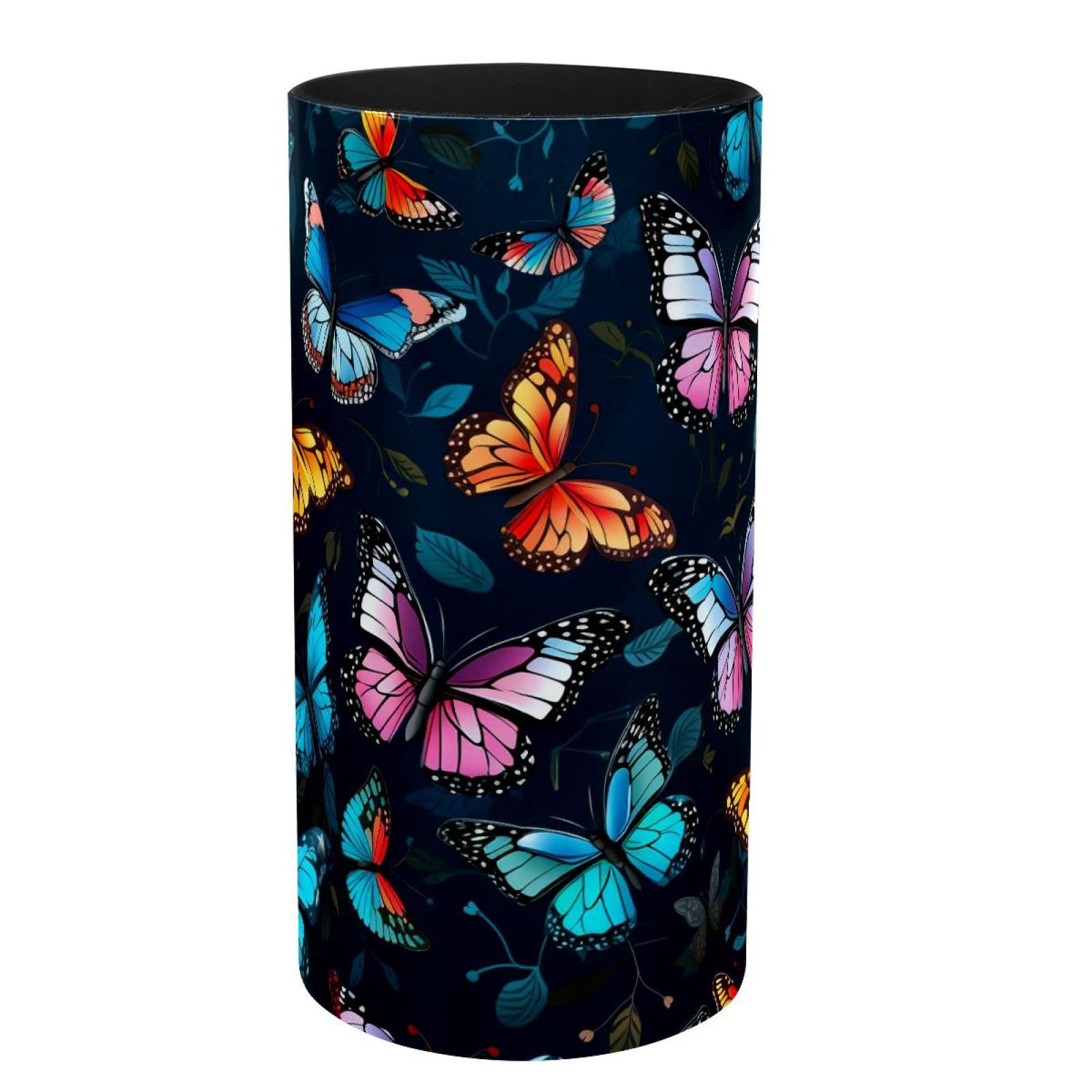 Boîte à musique en métal avec papillons pour bureau et maison créative