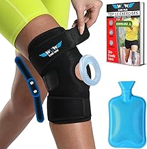 Hinged knee brace for knee pain l open patella knee support for women & men l knee belt for joint pain relief women & men l hinged knee cap brace for ligamen (XL (Black))