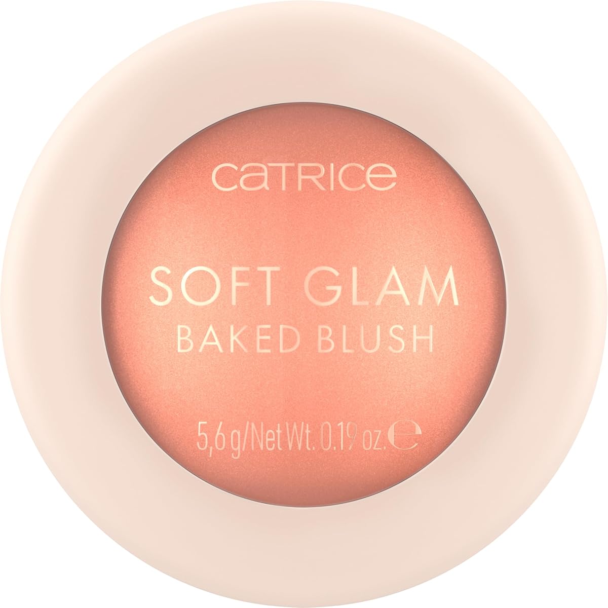 Catrice Soft Glam Baked Blush, Luminous Powder Flush (020 Peachy Breeze) | Long-Wearing Shimmer, Lightweight Blendable & Buildable Radiant Makeup, Vegan & Cruelty Free, Fragrance Free, 0.19 oz