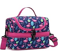 Vista 15 de ChaseChic - Lonchera con aislamiento para niños y niñas, ligera, a prueba de fugas, con doble compartimento y correa de hombro ajustable desmontable