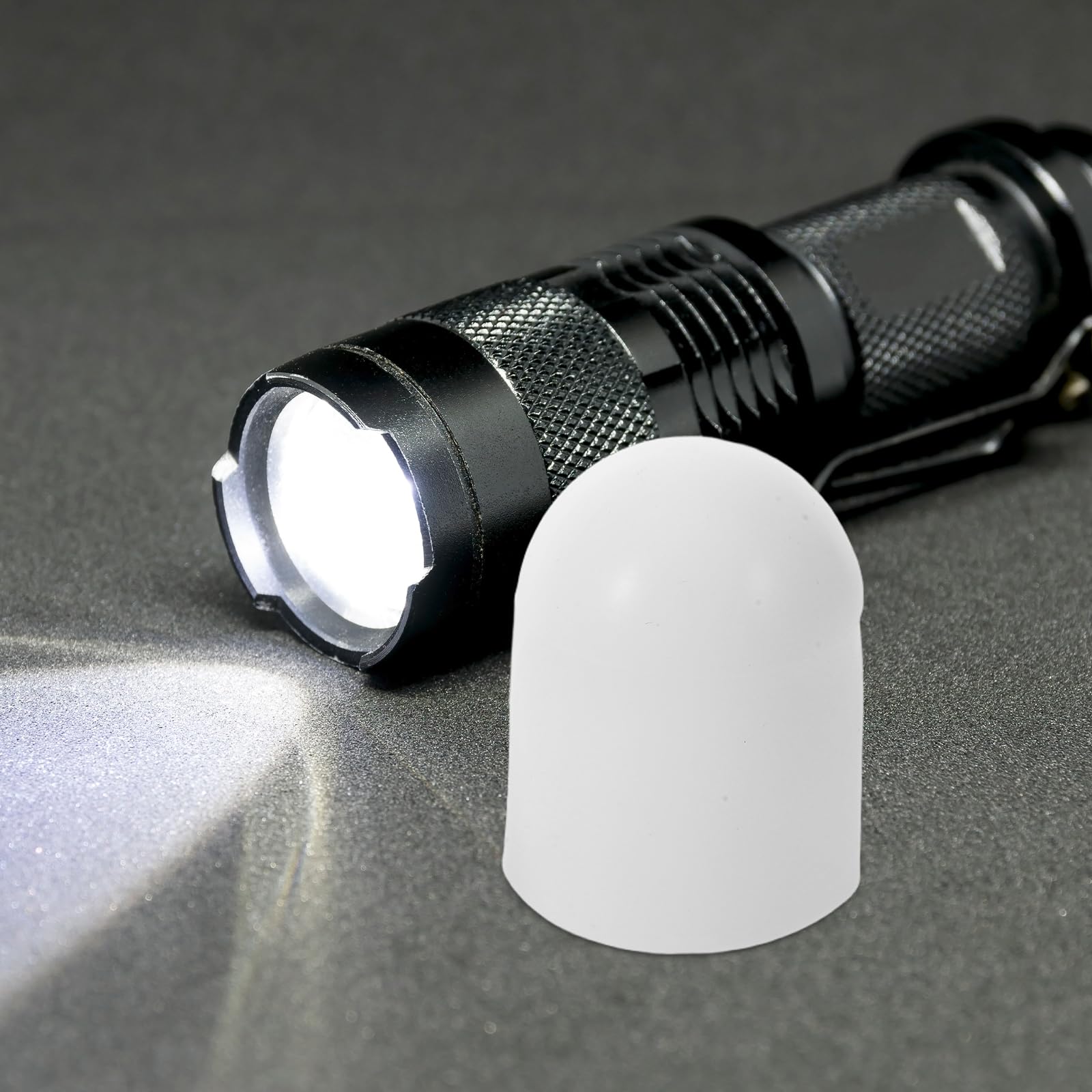 Diffuseur De Lampe Torche KICHOUSE – Silicone Souple Anti-Éblouissement – Pour Lecture Et Camping