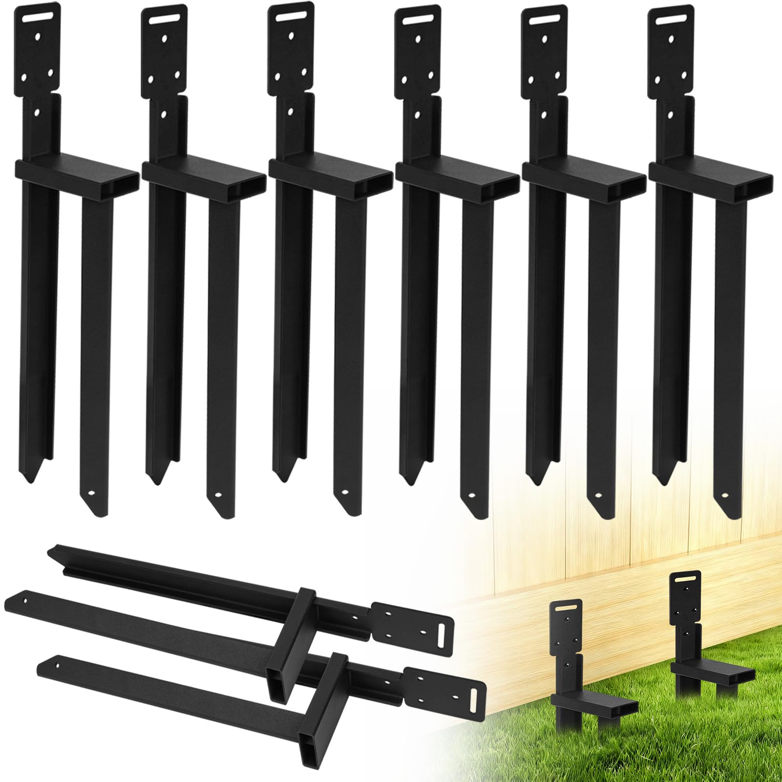 Zelthering Heavy Duty, Zaunpfosten Reparaturset, Mobilheim Anker, Bodenanker Heavy Duty für Schaukel Set, Zaun, Zelt, Mobilheim, Carport (8)