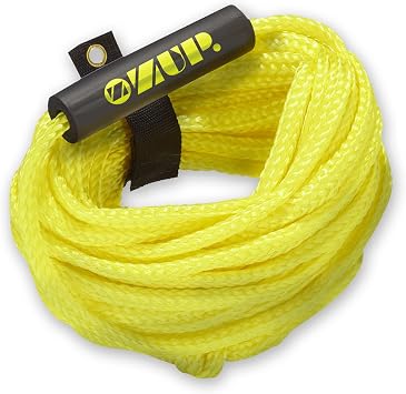 ZUP 1-4 Person Braided Tube Rope with Rope Keeper, 60 Long Tow Rope for Tubes, Water Sports, and Inflatables, 5/8" Diameter
