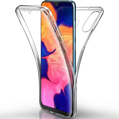 AROYI Cover Samsung Galaxy A10 Trasparente Custodia  Samsung A10 Cover Silicone Morbido TPU 360  Full Body Protettiva Resistente Graffi Case per Samsung Galaxy A10