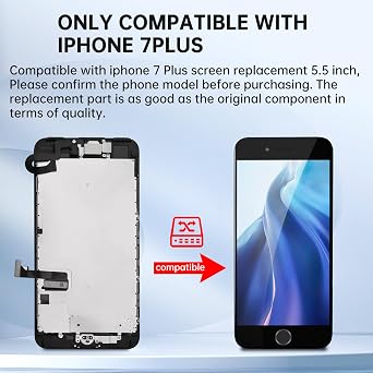 for iPhone 7 Plus Screen Replacement 5.5 Assembled with Home Button