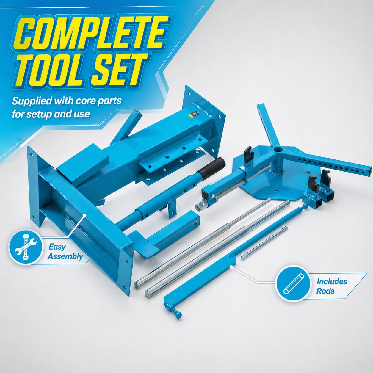 KATSU Tools Desmontadora Manual Universal de neumáticos para neumáticos de hasta 21", para Motocicletas y minimotos, Herramienta para Montaje y desmontaje de Ruedas, Modelo 451339