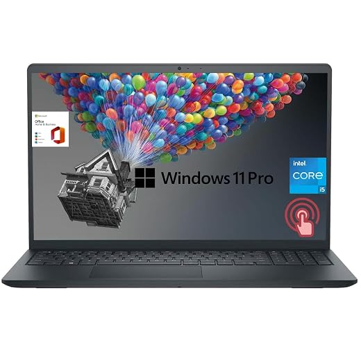 Dell Inspiron Laptop, 15.6" FHD Touchscreen, Intel Quad-Core i5-1155G7, Webcam, HDMI, Wi-Fi, USB, Windows 11 Pro, Microsoft Office 1Year, Black (64GB RAM | 1TB SSD)