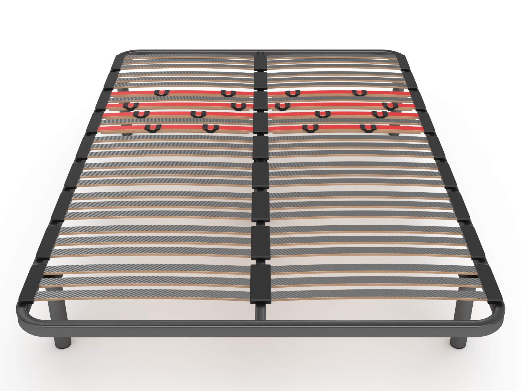 Somier Multiláminas con Patas Regulador 135 x 190 x 5 cm Base de Cama Adaptable