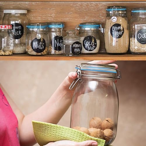 Miniatura 7 de 12 juntas de repuesto de silicona para tarros, anillos herméticos de goma para frascos con clip de vidrio, anillos de sellado de junta de silicona a