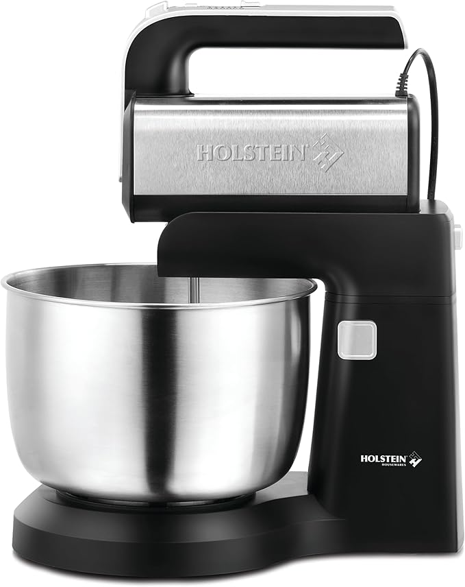 Holstein Housewares 5-Speed Hand and Stand Mixer with stainless bowl