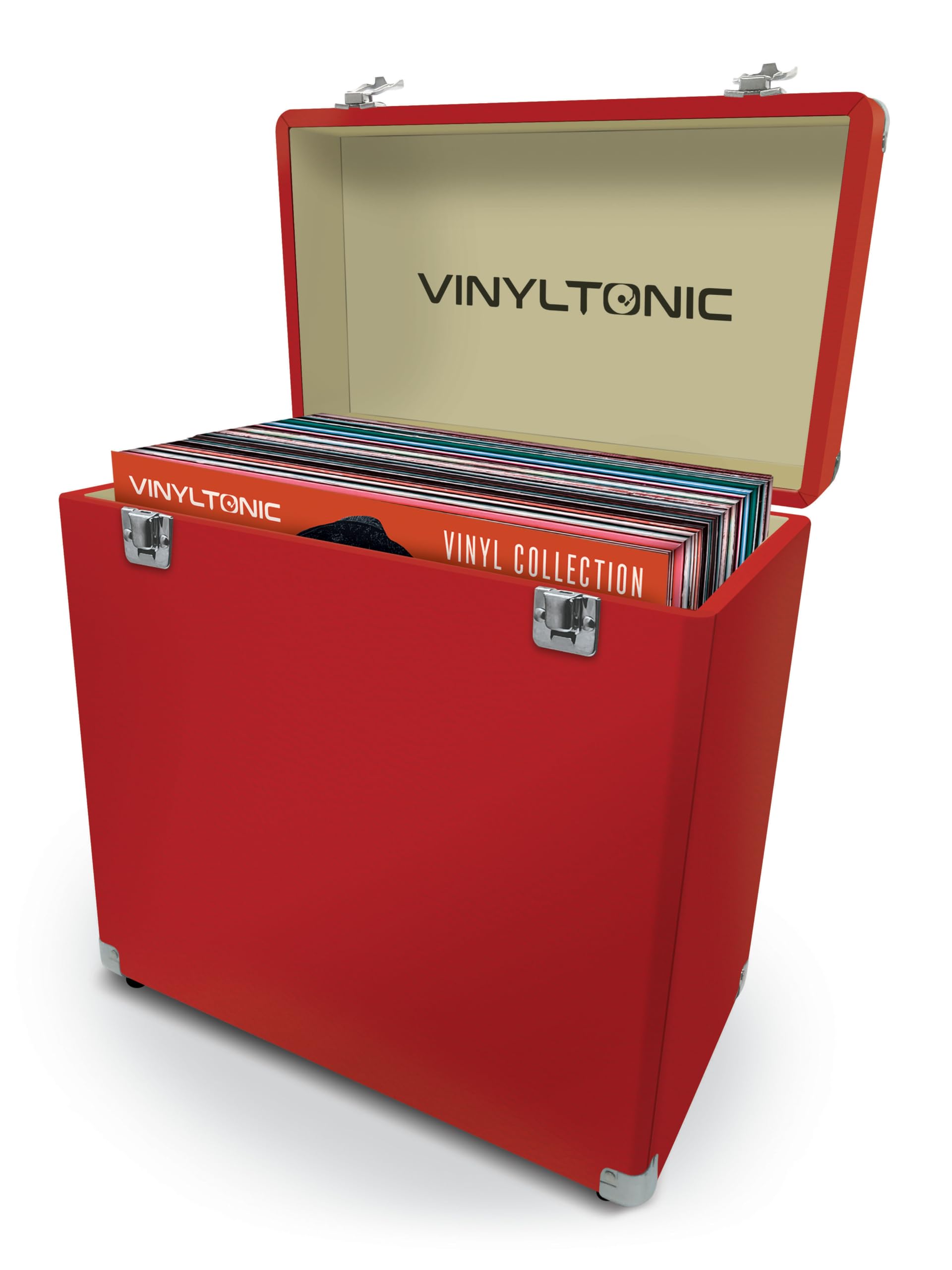 Audio & Hi-Fi Vinyl Tonic: Pu Leather Lp Case Red (With Vt04a)