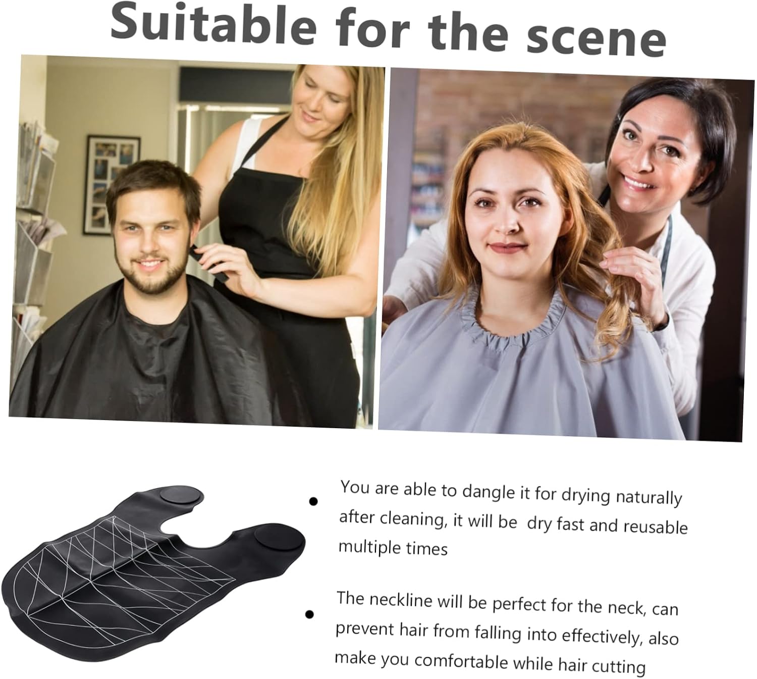 Hair Styling Cape for Clients Salon Smock Haircut Shoulder Mat Hairdressing Tray 1pc Hair Neck Tray Rest
