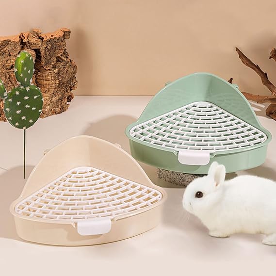 Potty Trainer Corner Litter Pan for Triangle Litter Box Toilet for Hamster Gerbil Small
