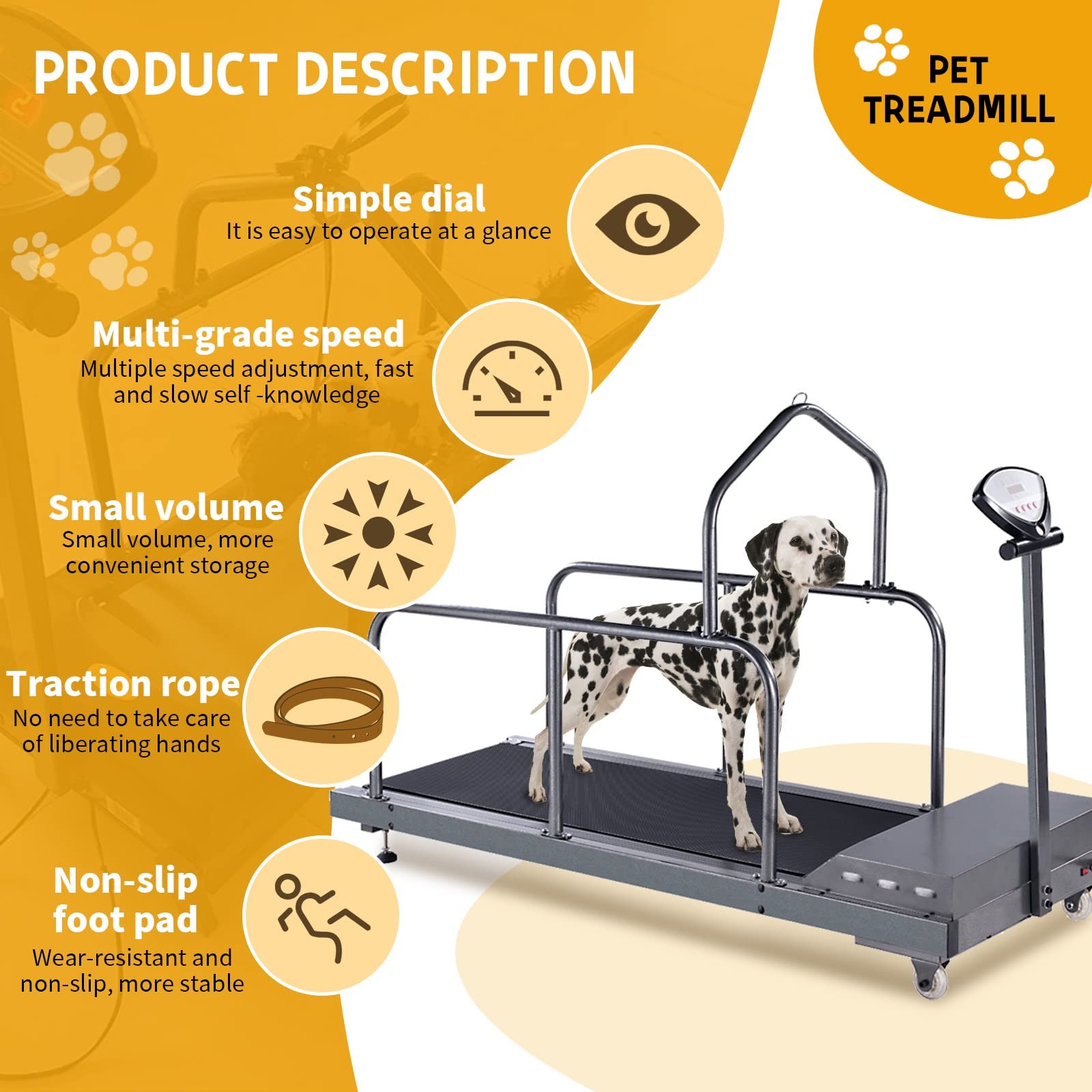 Cinta de Correr para Perros Grandes, Cinta de Correr para Perros, Cinta de Correr para Perros medianos, máquina para Correr para Perros pequeños y medianos, Cinta de Correr
