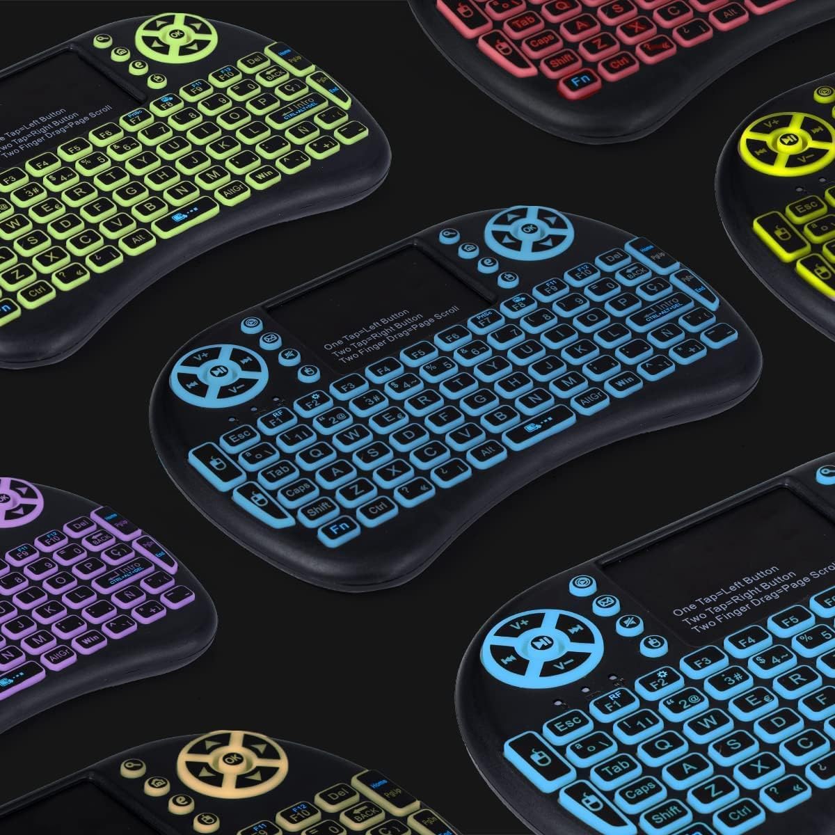 IDEALROYAL Wireless Mini Keyboard with various backlight colors