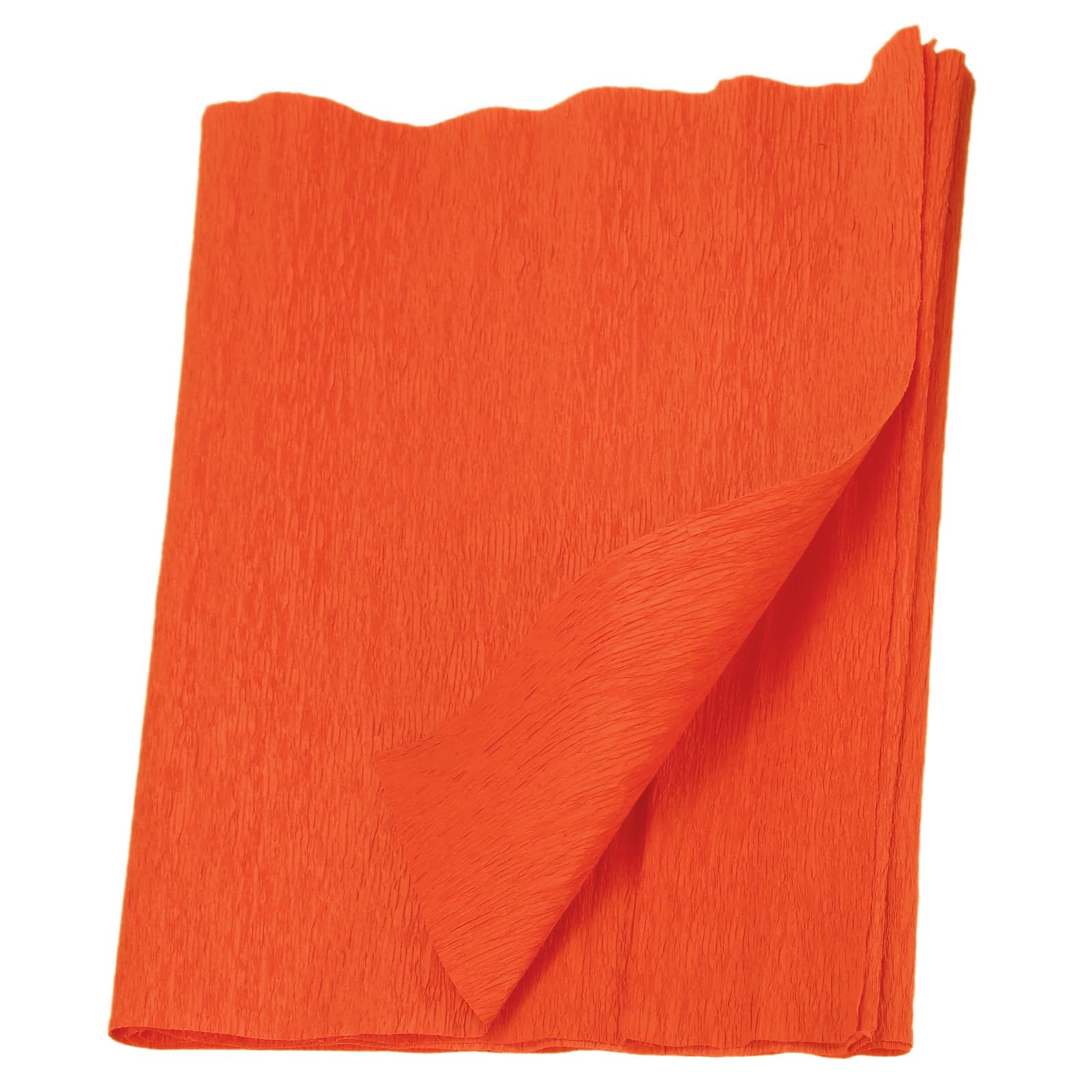 MECCANIXITY Crepe Paper Roll 7.5ft Long 20 Inch Wide for Wedding Ceremony Various Large Festivals Decoration, Orange