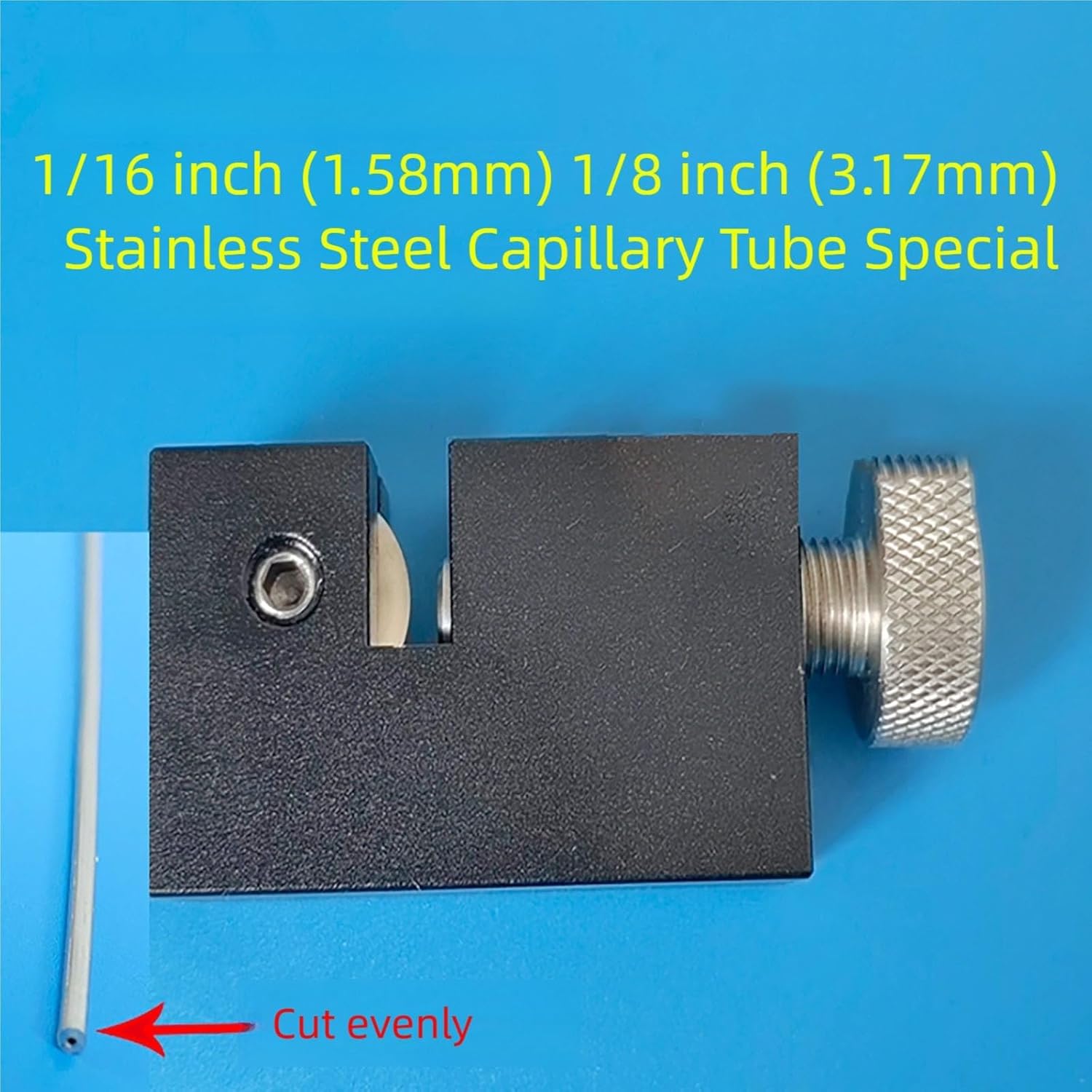 JR-792 Tube Cutter 0.8–4mm, 1/16-1/8Precision Stainless Steel Capillary Cutting Tool for Lab, Scientific and Chromatography Applications