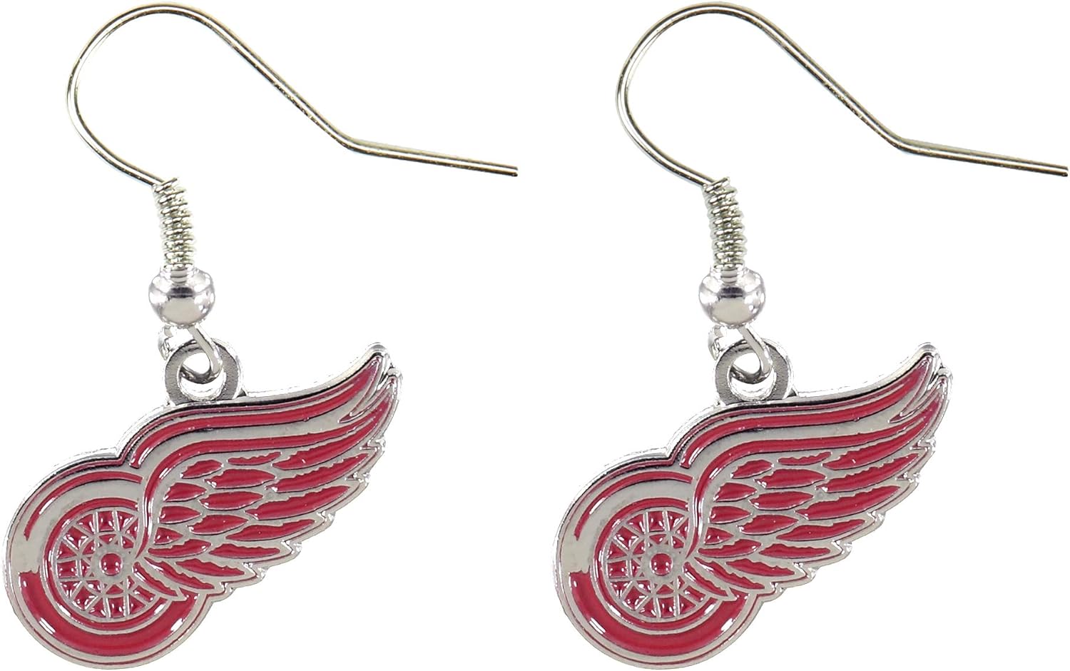 Aminco NHL Detroit Red Wings Aretes Colgantes