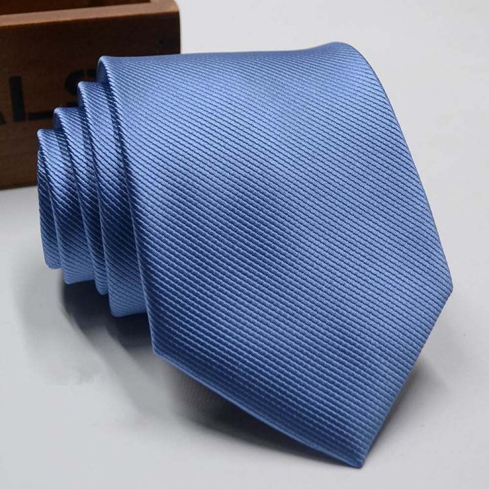 Cravate Homme Bleu Jaune 8cm - Accessoire Élégant Pour Mariage Et Bureau