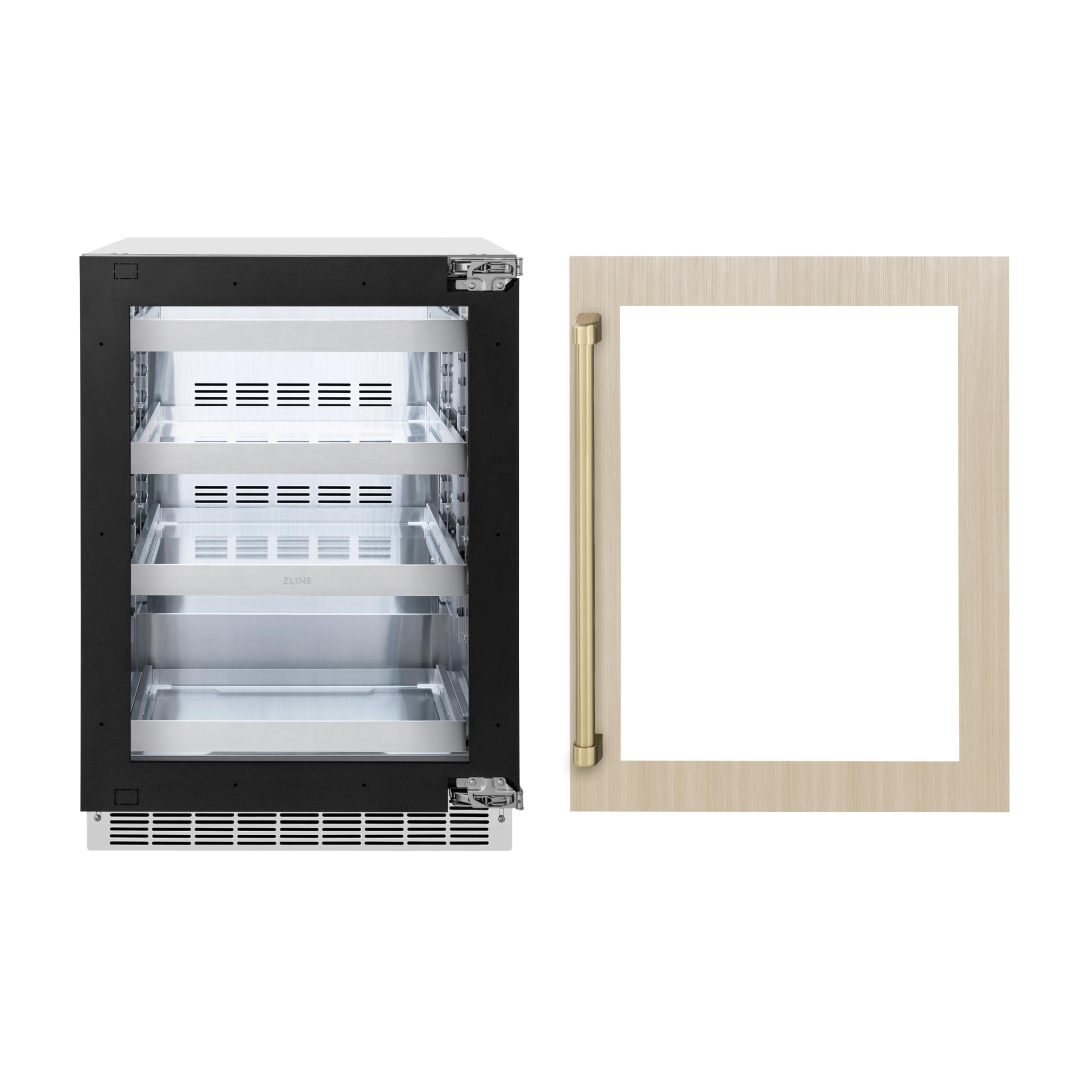 ZLINE Kitchen and Bath RBSPOZ-24-CB 5.2 cu ft Beverage Cooler Panel Ready