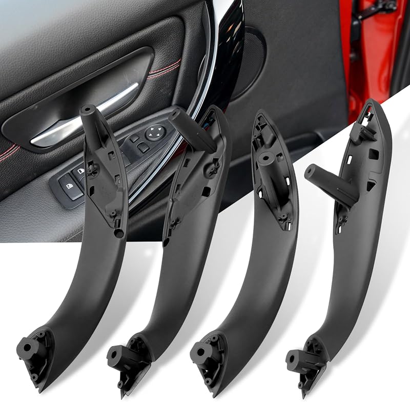 Conjunto de puxadores internos de porta Jaronx para BMW Série 3 F30/F31/F80 – 4 unidades