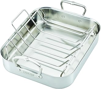 Hestan Provisions – 16.5" Classic Clad Roaster with Stianless Steel Rack