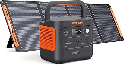 Jackery Portable Power Supply 2000 New 200 W Solar Panel, 1 Piece, 2042 Wh, Industry-Leading Lightweight and Compact Body, 1.7 Hours Full Charge, Iron Phosphate, Long Life, Battery, Rated Output, 2,200 W, Instant Max 4,400 W, For Home Use, Outdoors, Disas