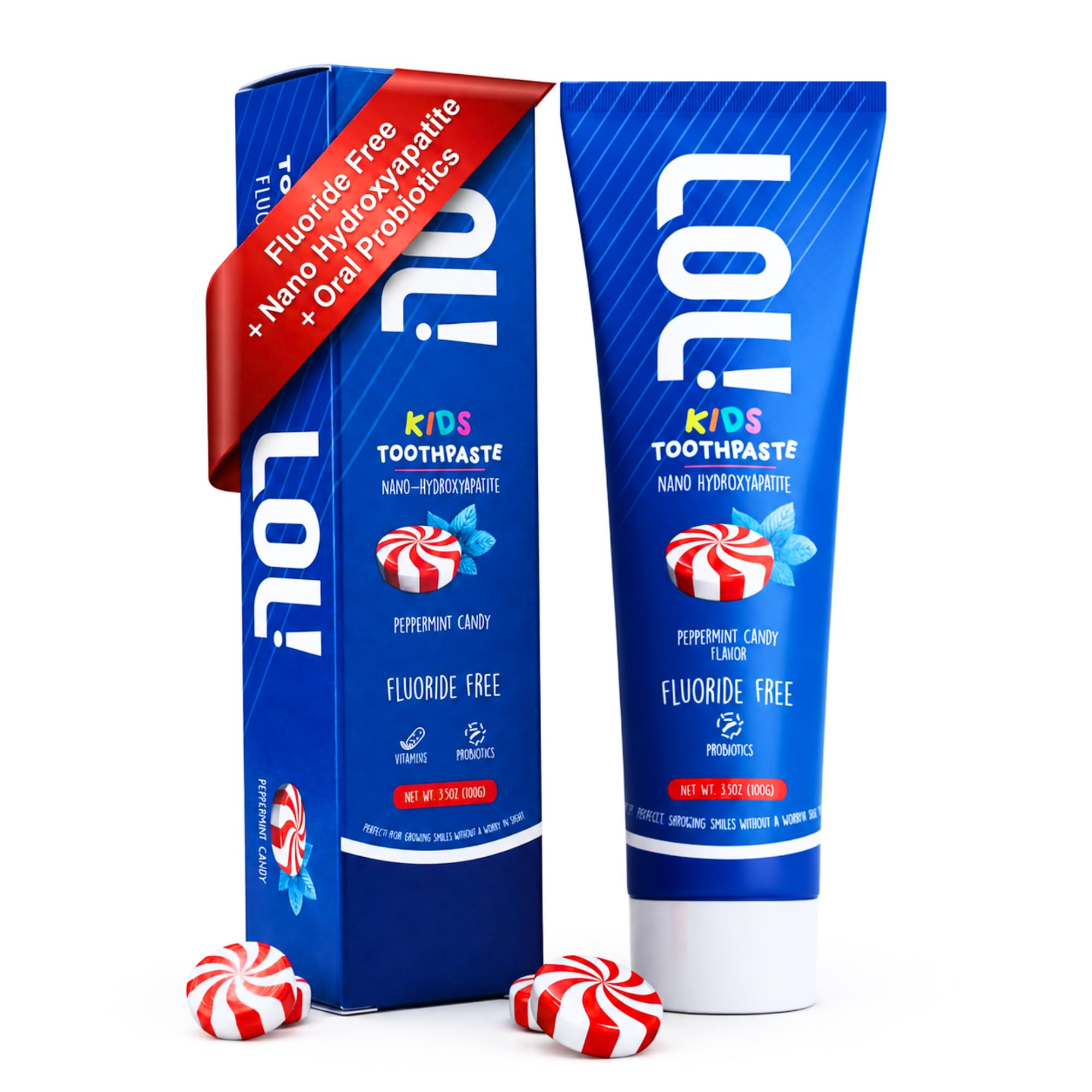 Amazon.com: LOL Kids Toothpaste Mint Fluoride Free, Nano