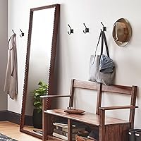 Vista 5 de TUNNY Paquete de 10 Ganchos para Colgar Abrigos en la Pared de Diseño Antiguo - Ganchos para Abrigos Negro Mate Gancho para Toallas para Gabinete