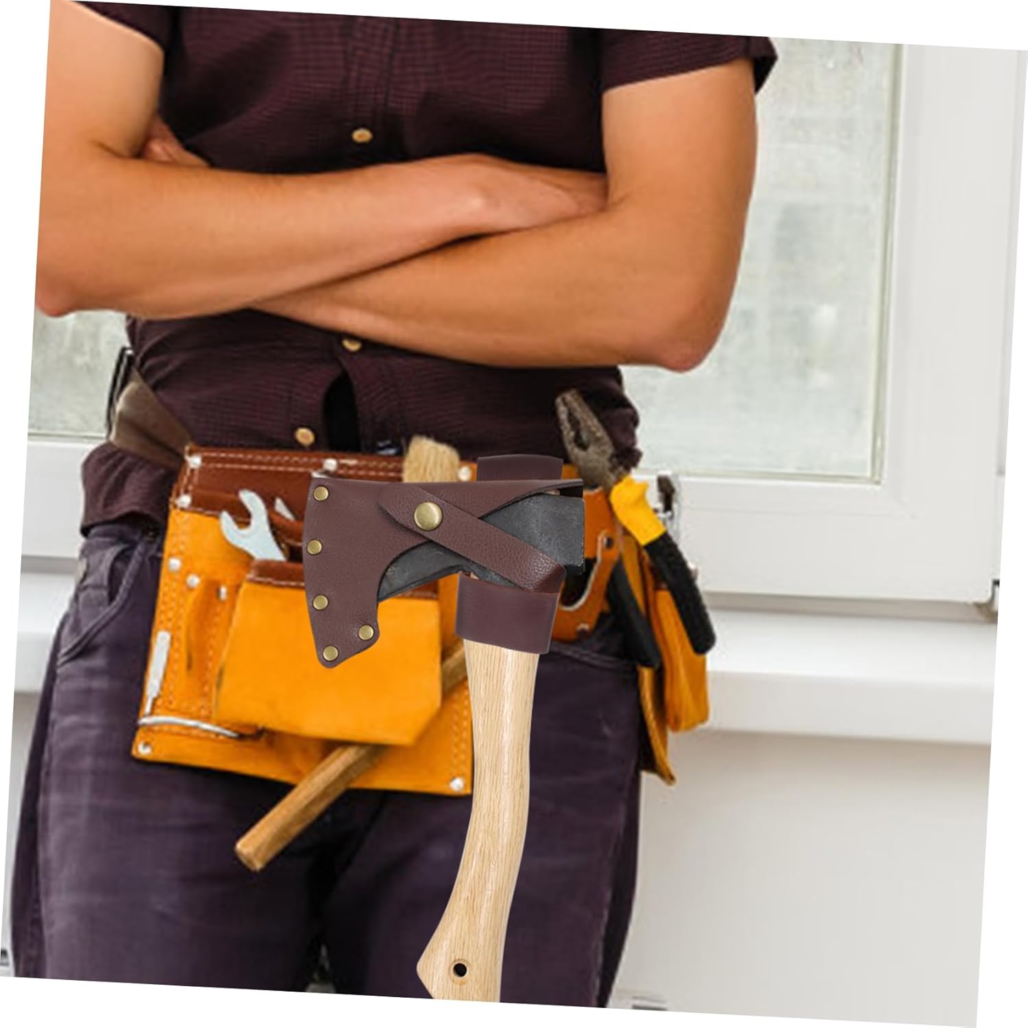 2pcs Ax Storage Cover Hatchet Tools Shield Protective Covers Cover Outdoor Hand Ax Work