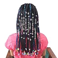 Vista 5 de hoyuwak - 40 accesorios para el cabello con piedra de cristal de color natural, dijes metálicos para el cabello, espirales de rastas plateadas