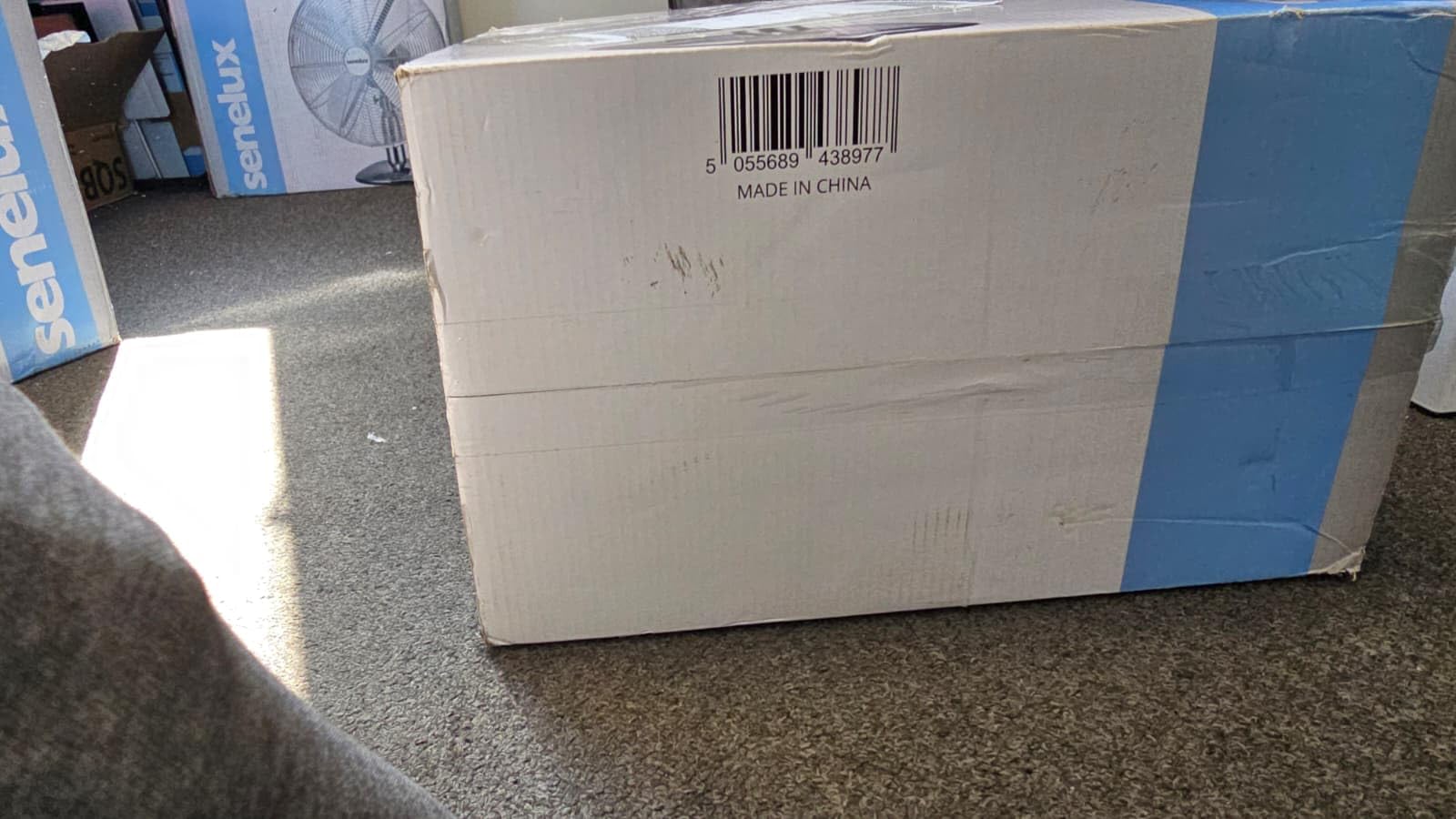 Senelux 30 cm (12 Zoll) Chrom-Tischventilator, 3 Geschwindigkeitsstufen, leiser Betrieb, oszillierend, stabiler Standfuß, Tisch-/Nachttischventilator, Retro-Chrom-Design, ideal für Zuhause und Büro