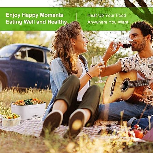 Miniatura 9 de Lonchera eléctrica de 3 en 1-12 V 24 V 110 V 52 onzas calentador de alimentos de 55 W para adultos calentador de alimentos portátil para
