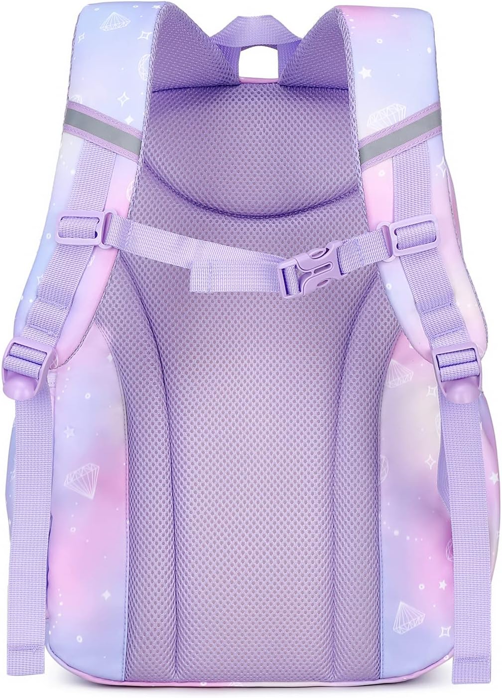 Girls backpack,Kids Backpack for Girl,Cute Elementary Bookbag Waterproof Large Capacity School Bag Backpacks for Girls (Purple) - Image 3