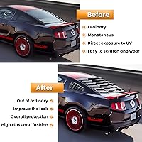 Vista 6 de Rejillas para ventanas laterales traseras para Ford Mustang 2005 2006 2007 2008 2009 2010 2011 2012 2013 2014 Cubierta de protección solar