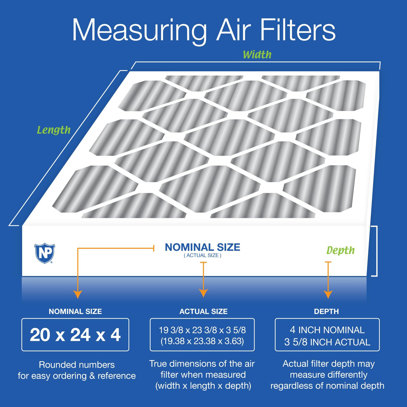 Amazon.com: Nordic Pure 20x24x4 Pleated MERV 10 Plus Carbon Air