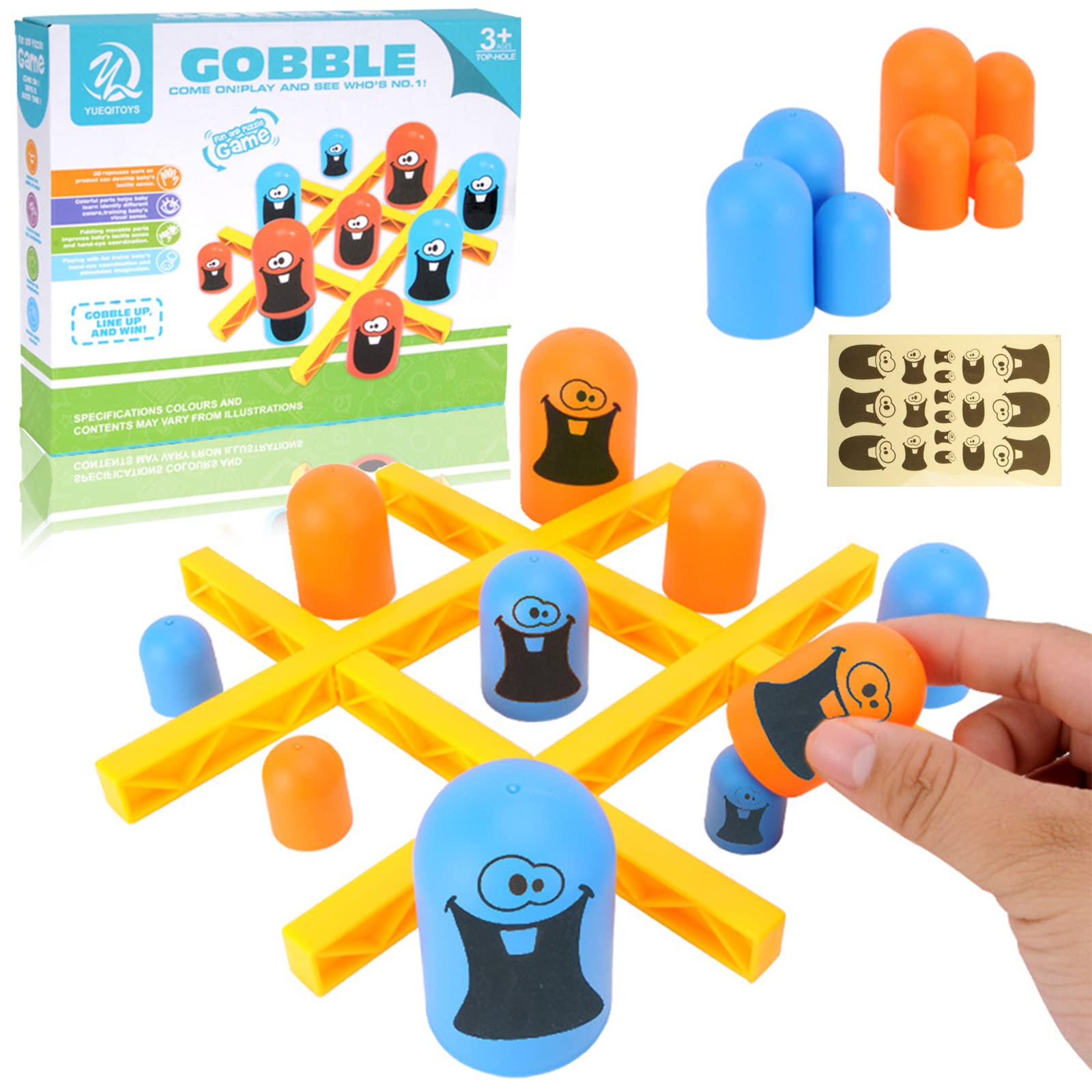 Gobblet Gobblers, Tic Tac Toe Big Eat Small, Tic-Tac-Toe Big Eat Small Game,,tic Tac Toe Big Eat Small Game Parent-Child Interactive,family Games To Play and A Classic Game ,toy Kids Puzzle Board Game