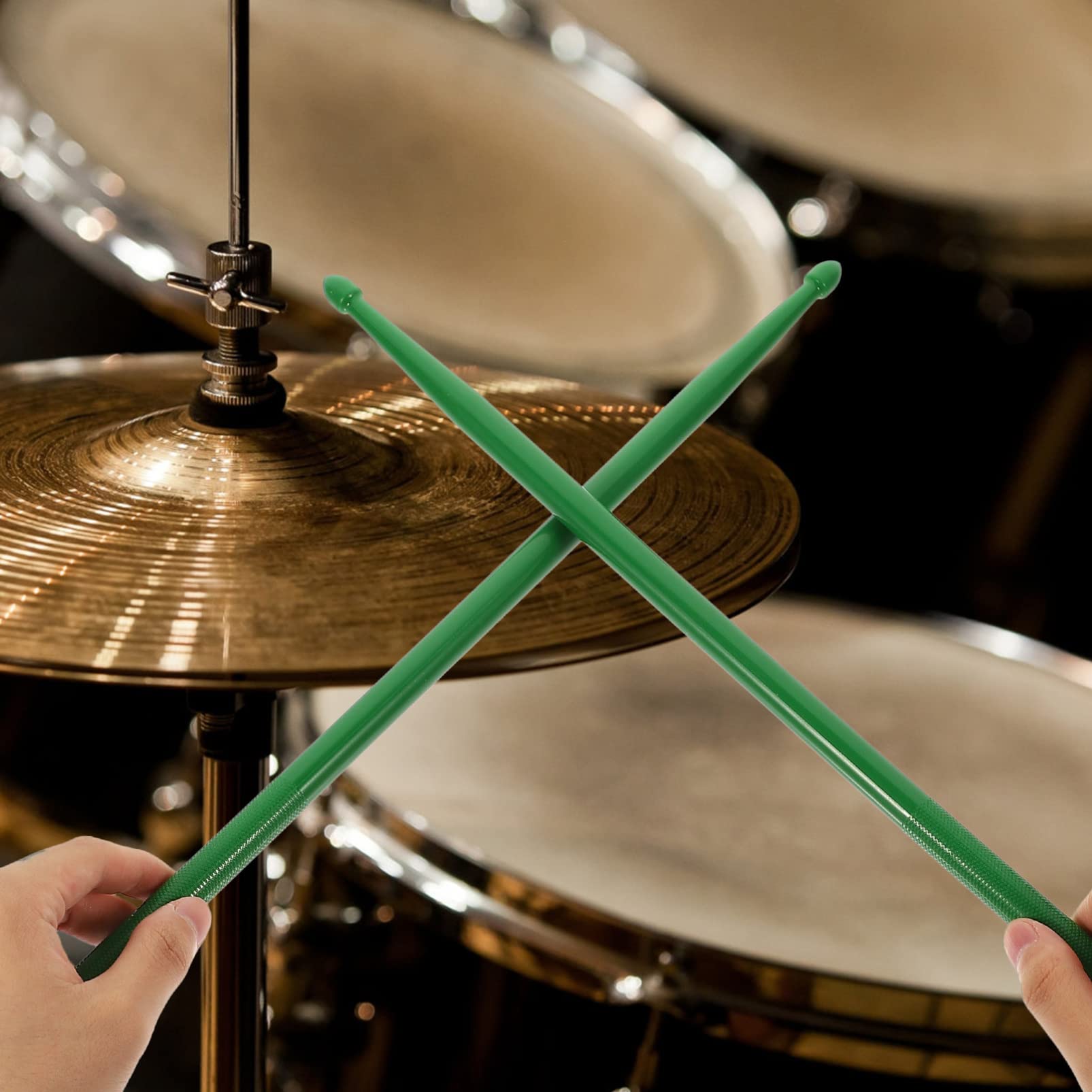 ABOOFAN 2pares Baquetas De Percusión Dobles De Coloridas Para Batería Accesorios Musicales Duraderos Para Instrumentos De Percusión Para Diversos Estilos De Música