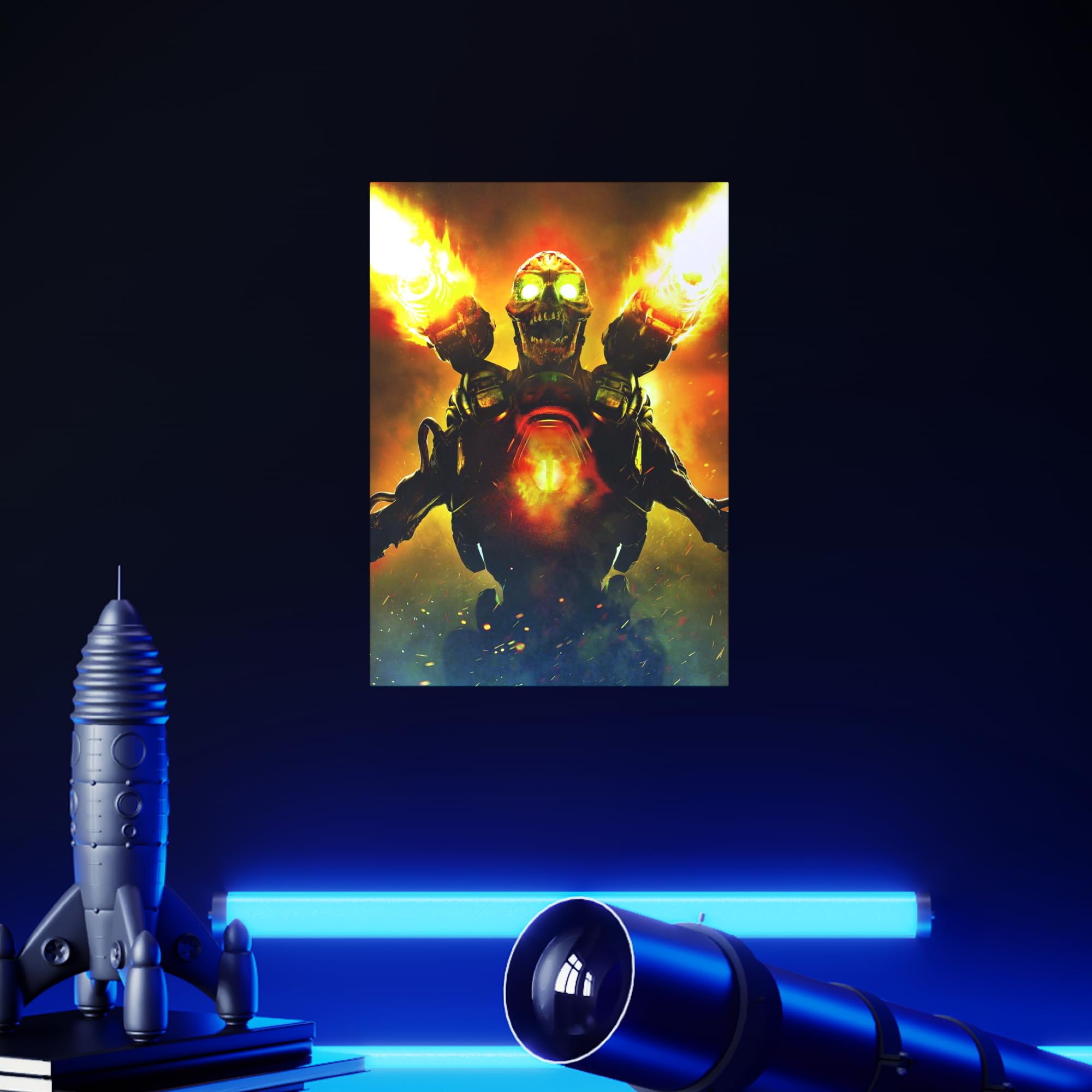 Displate - Poster In Metallo - Montato a Magnete - DOOM - The Revenant