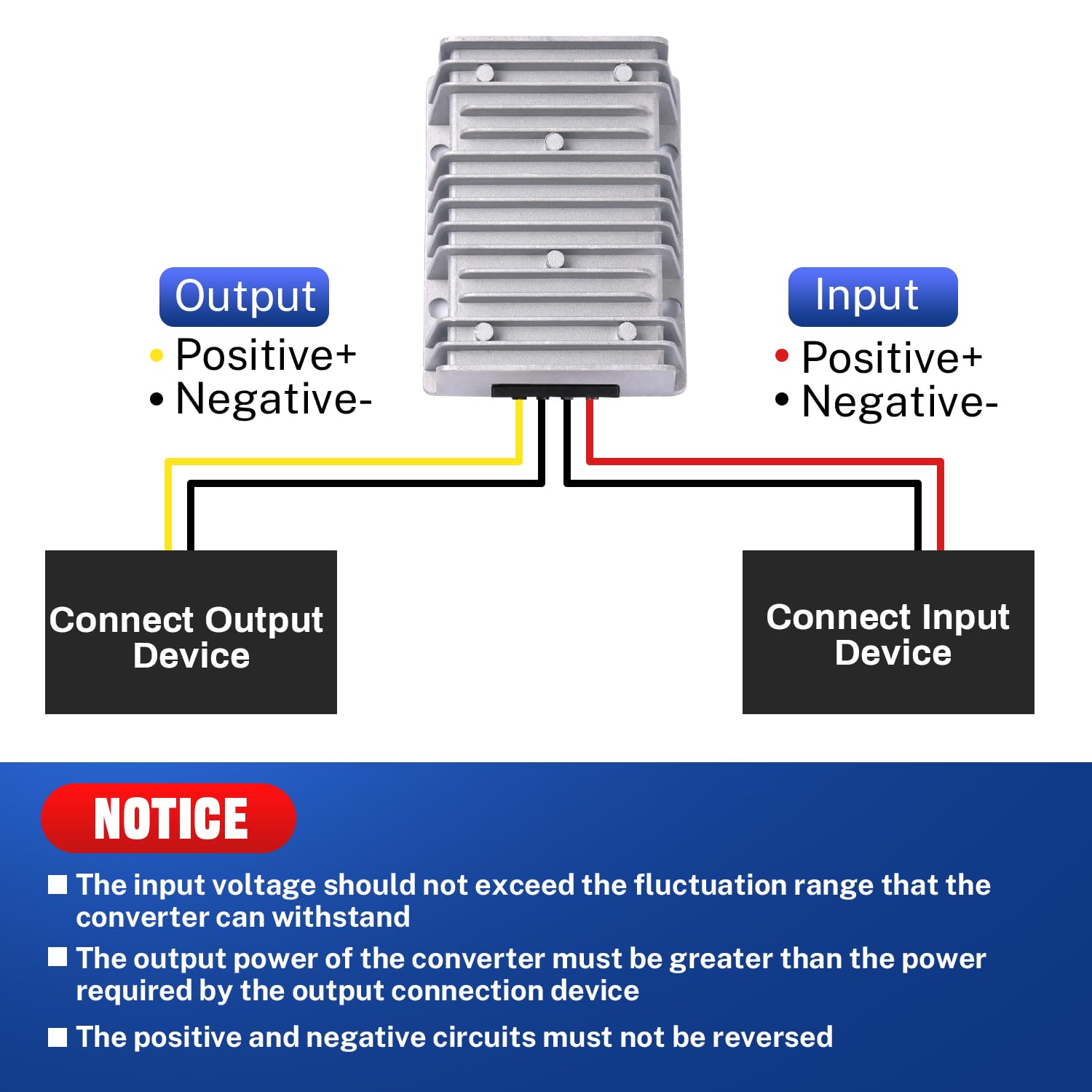 Stabilizzatore DC DC 8V-40V a 13.8V Boost Buck Converter 25A, Convertitore automatico impermeabile Regolatore di tensione Step Up/Down 13.8V Volt Modulo trasformatore