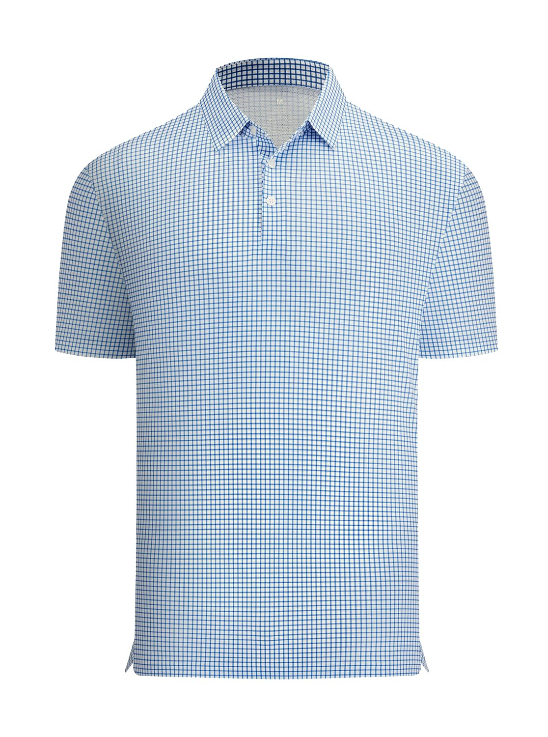 Damipow Mens Stiff Collar Polo Shirts Short Sleeve Breeze Mesh Golf Shirt | 8-Way Stretch Moves Freely,Breathable&Lightweight Keeps Cool,Dry Fit&Moisture Wicking for Comfort,Seamless Reduces Friction