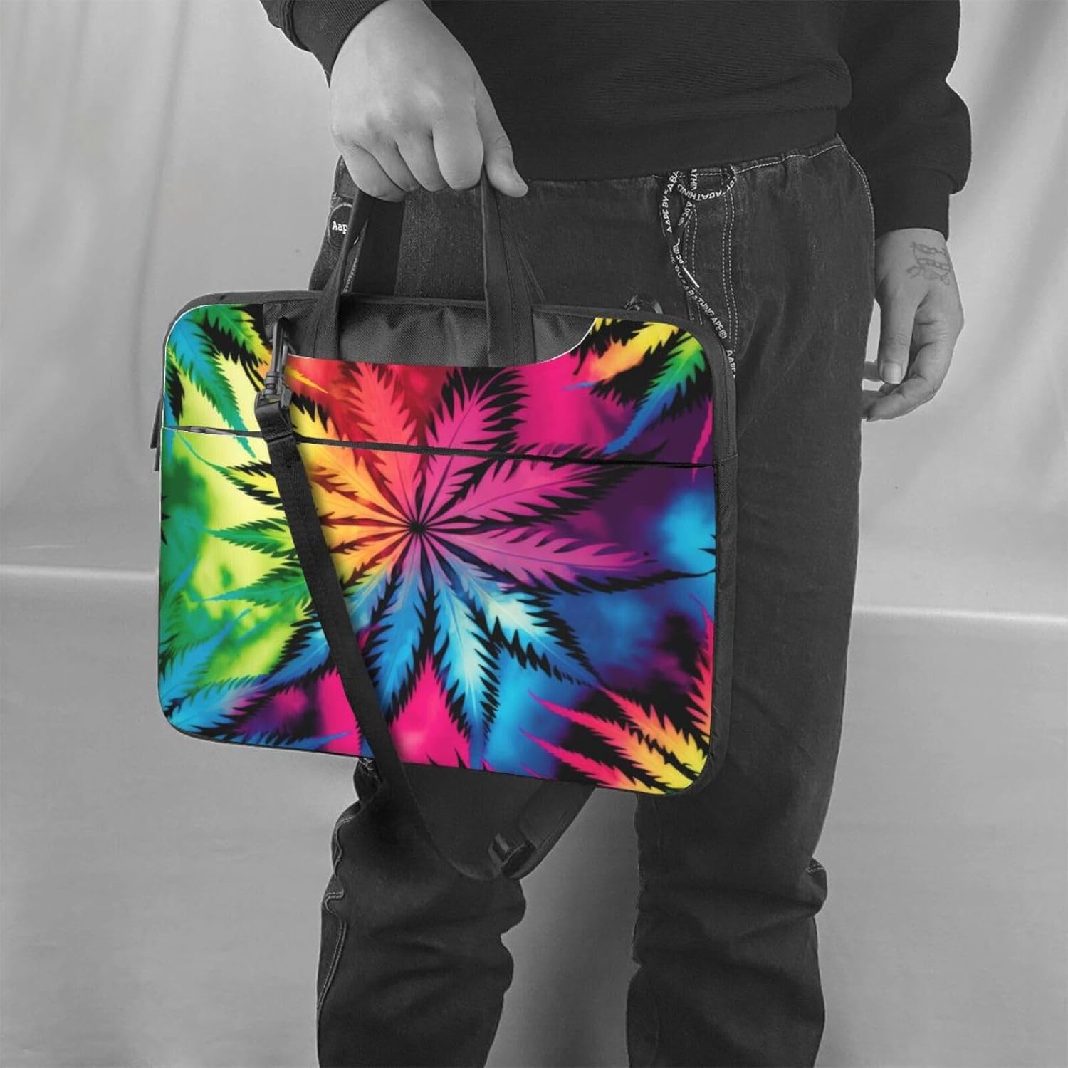 Tie-Dye Colorful Laptop Case, 15.6 inch Laptop Sleeve Durable Computer Carrying Case for Men Women